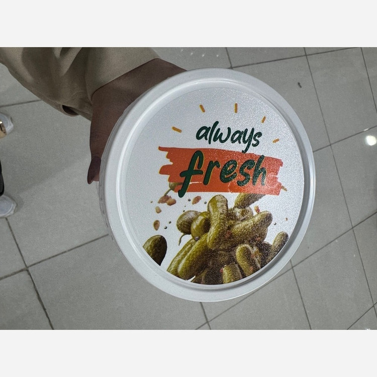 ظرف خیارشور و زیتون مدل ساعت شنی