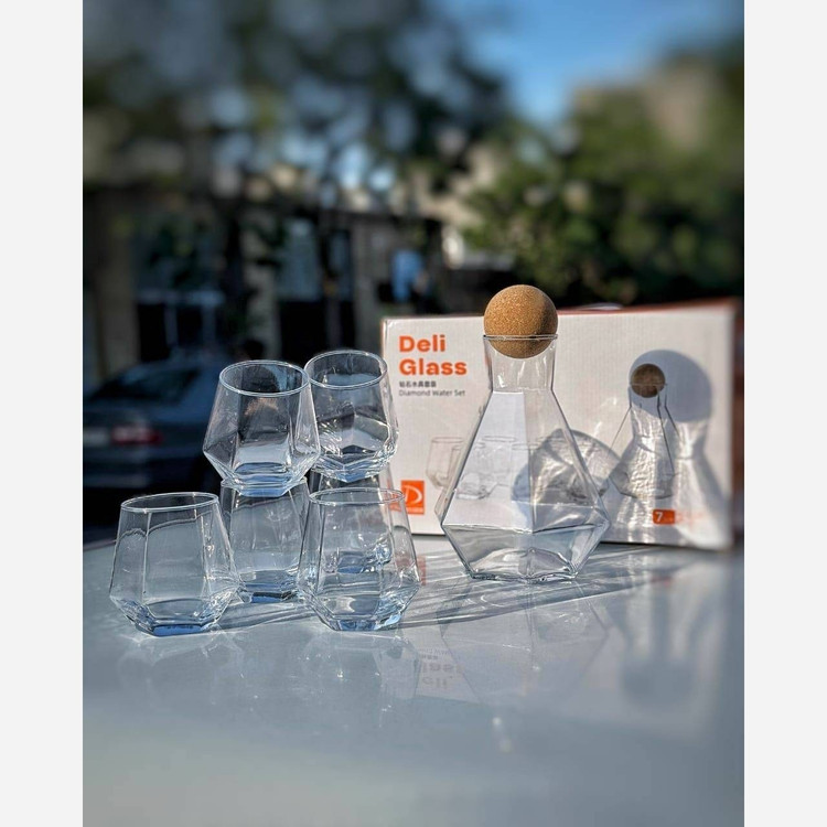 پارچ و لیوان چندضلعی Deli
