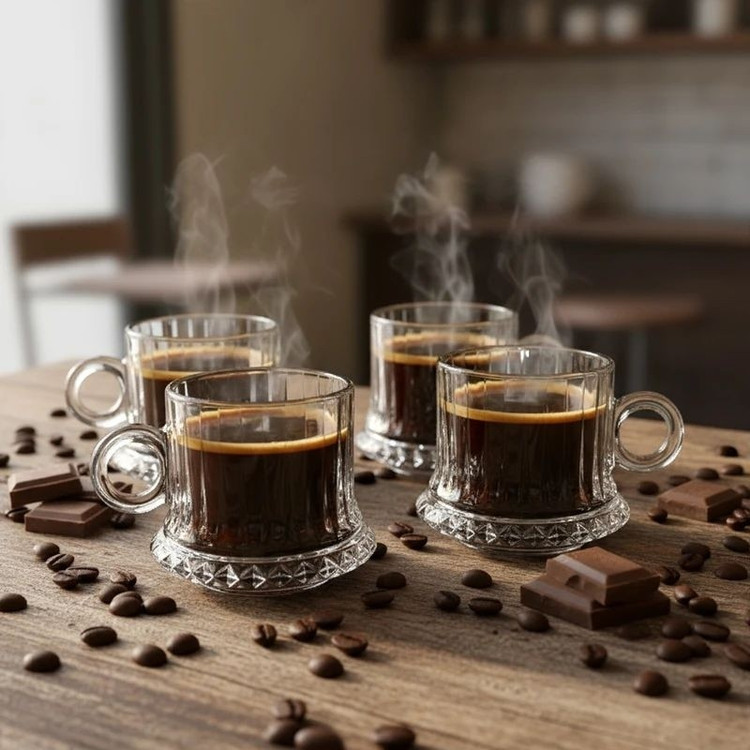 فنجان دسته حلقه ای طرح الیسا برند معتبر Deli محصول وارداتی کیفیت عالی