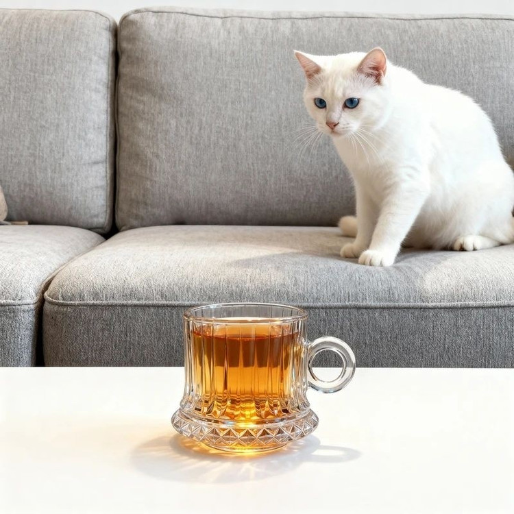 فنجان دسته حلقه ای طرح الیسا برند معتبر Deli محصول وارداتی کیفیت عالی