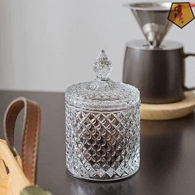 قندان و شکلات خوری بلوری تراشدار برند Deli