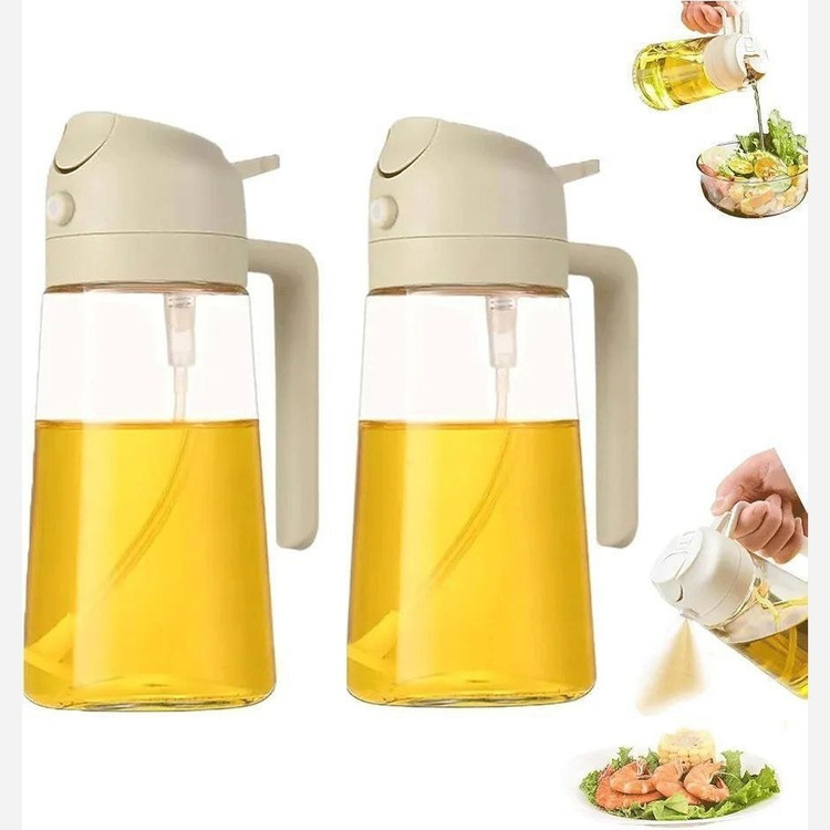 شارژ مجدد اسپری روغن و مایعات دو کاره 2 در 1 مناسب برا پاشیدن روغن و مایعات