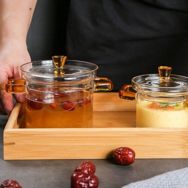 مینی قابلمه پیرکس دسته رنگی