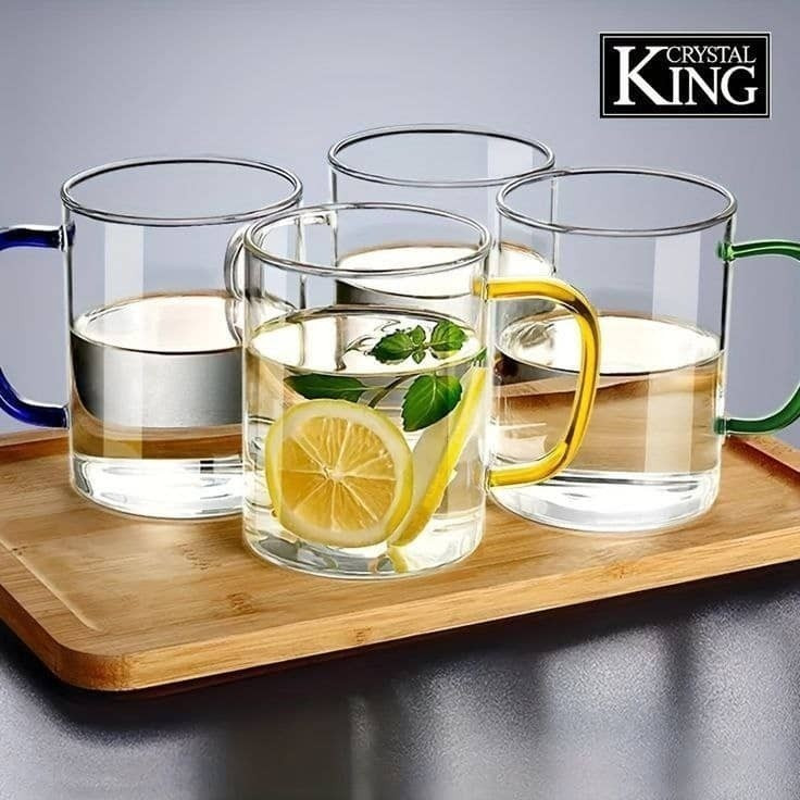 شارژ مجدد لیوان دسته رنگی مناسب چایخوری