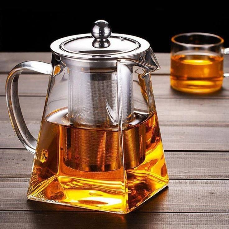 قوری پیرکس کف مربعی