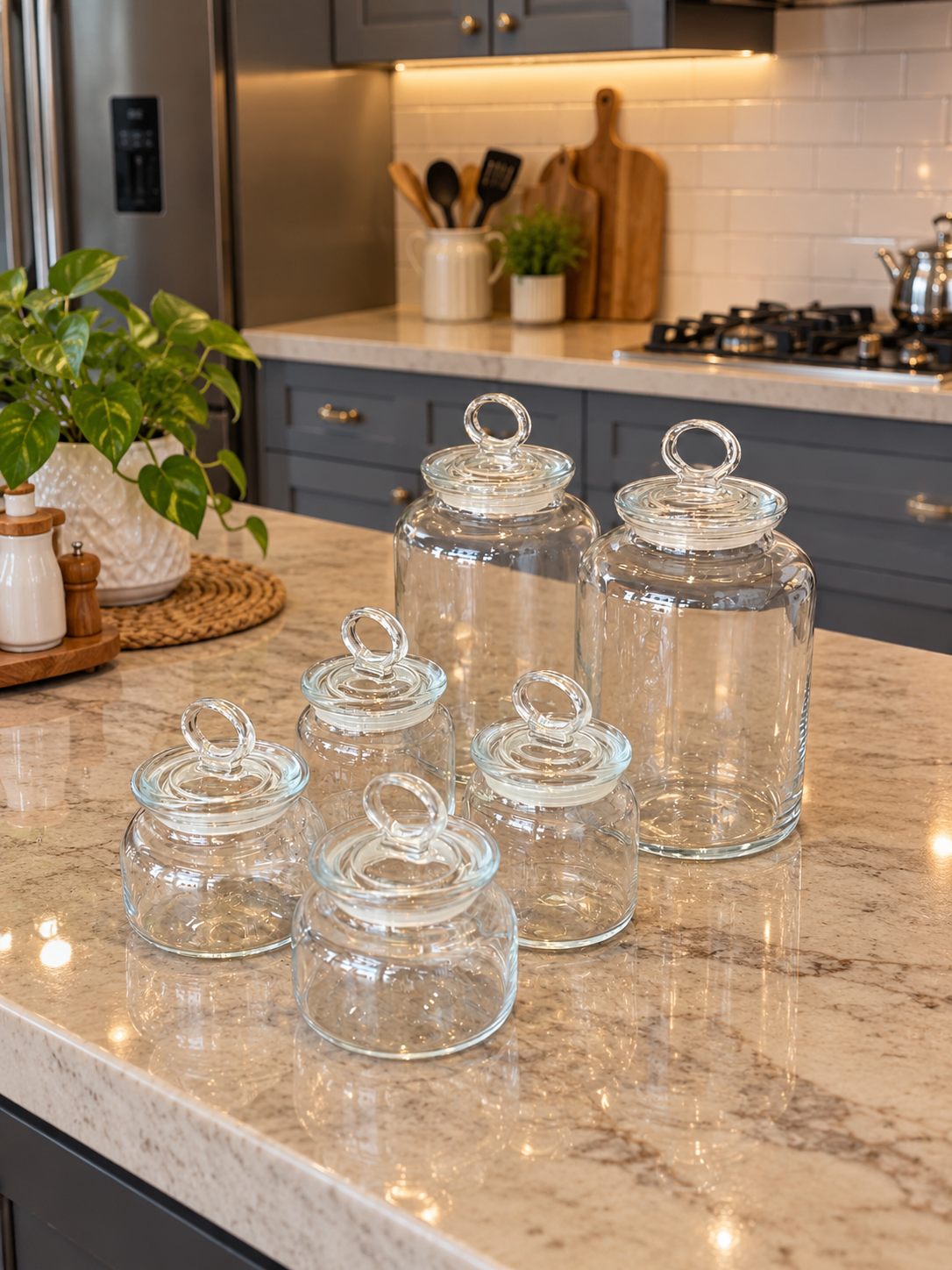 بانکه شیشه ای KITCHEN پاشاباغچه محصول ترکیه