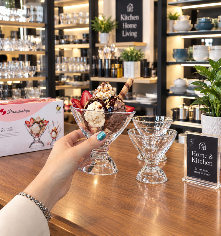 بستنی خوری جفتی Ice Ville از برند پاشاباغچه ترکیه🍸🇹🇷
