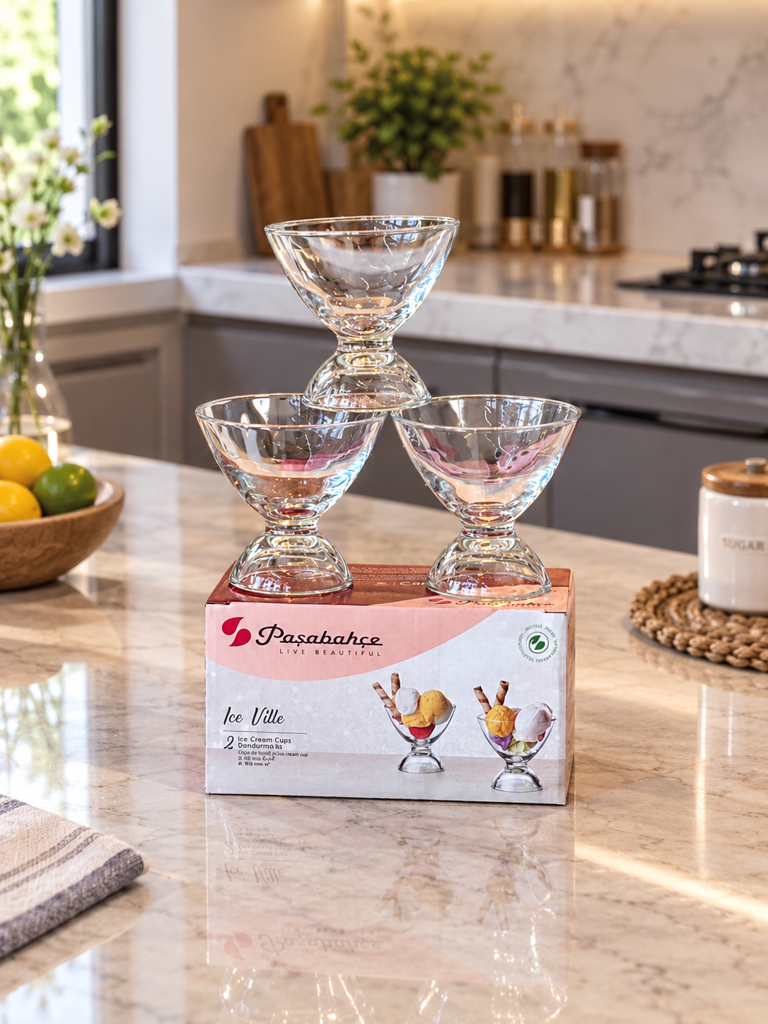بستنی خوری جفتی Ice Ville از برند پاشاباغچه ترکیه🍸🇹🇷